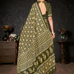 Mitera Bagh Block Print Saree image 5