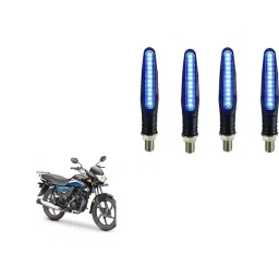 Cartronics Pencil Type Blue LED Indicator for Honda Dream Neo (Pack of 4 Pcs)-20