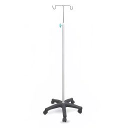JE HOSPI 2 Hooks Mild Steel Pipe IV Stand with MS Base, JHE-IV086-image-90
