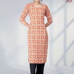 HERE&NOW Women Ethnic Motifs Printed Regular Kurta with Trousers-image-39