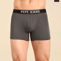 Pepe Jeans Pack Of 2 4-Way Stretchable Mid Rise Trunks - 8909345001500-picture-1