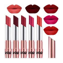 VOLO Set Of 5 Creme Matte Lipstick - 3.5g Each - 33-42-43-44-49-image-70