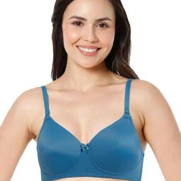 Amante Blue Padded T-Shirt Bra-image-74