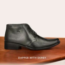 Hitz Men's Black Derby Boots-picture-18