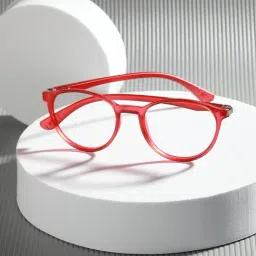 Enrico Eyewear Red  Round Unisex Eye Frames - Computer Glasses-picture-14