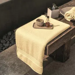 DDECOR Live beautiful Yellow Cotton 650 GSM Bath Towel - Set of 1-image-85