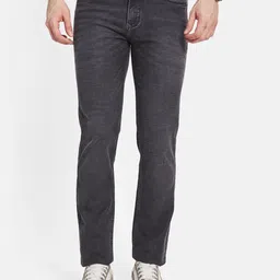 Octave Men Regular Fit Mid-Rise Light Fade Stretchable Jeans-image-2