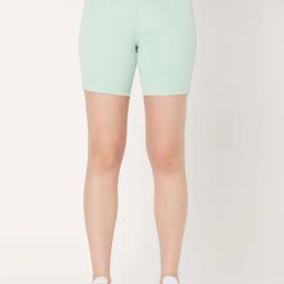 SILVERTRAQ Sea Green Polyester Relaxed Fit Cycling Shorts-picture-16
