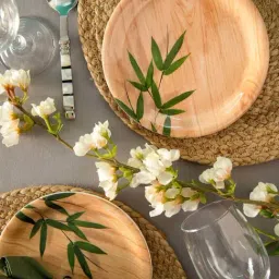 Servewell Bamboo Delite Melamine 19 cm Side Plate - Set of 6-image-87