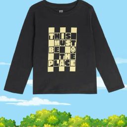 MINIKLUB Kids Grey Printed Full Sleeves T-Shirt-image-61