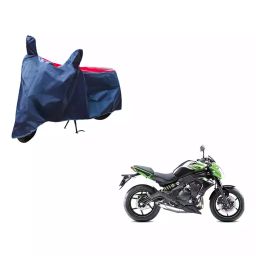 Auto Pearl Waterproof Two Wheeler Cover For Kawasaki ER 6N (Red & Blue)-image-91