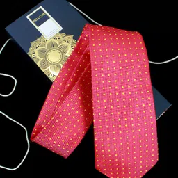 PELUCHE Pink Printed Broad Tie-image-9