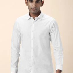 Byford by Pantaloons White Cotton Slim Fit Printed Shirt-picture-45