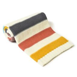 MiArcus Misty Stripes Multicolor Cotton Single Blankets-image-37