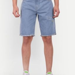 MEGHZ Men Washed Denim Denim Shorts Technology-image-24