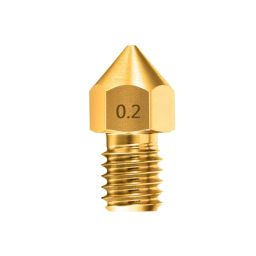 0.2mm 3D Printer Nozzle 0.2mm MK8 M6 Nozzle 3D Printer Nozzles For 3.0mm Makerbot Creality CR-10 ANET A8 CR-10 M6 3D Printer - RS27080.2mm 3D Printer Nozzle 0.2mm MK8 M6 Nozzle 3D Printer Nozzles For 3.0mm Makerbot Creality CR-10 ANET A8 CR-10 M6 3D Printer - RS2708 image 1