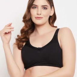 Clovia Black Cotton T-Shirt Bra-29