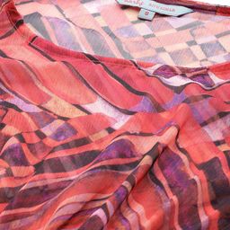 aarke Ritu Kumar Print Flared Sleeve Chiffon A-Line Midi Dress image 2