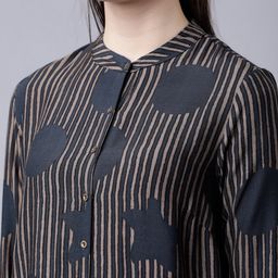 Vishudh Grey & Beige Printed Tunic image 5