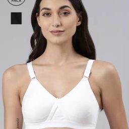 Dollar Missy Black & White Cotton Seamless Bra - Pack Of 2-picture-23