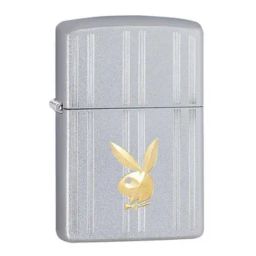 Zippo Silver Playboy Brass Pocket Lighter-image-89
