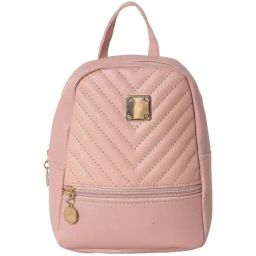 HauteSauce Pink Quilted Medium Backpack-18