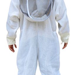 RAHBAN Ventilated Mesh Bee Suit – 3 Layer Mesh Net with Ultra Protection from Bee Sting/Breathable Full Suit with Air Circulation (L) image 3