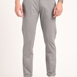 Blu MNKY Men Smart Slim Fit Trousers-image-12