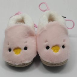 Kid-O-World Chick Embroidered Fur Booties -Pink-21