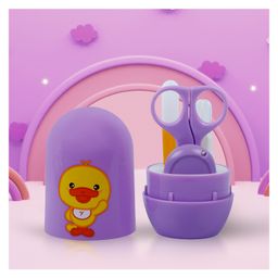 Baby Moo Quacking Ducky Gentle Manicure & Pedicure Infant Toddler Nail Clipper Set - Purple-image-44