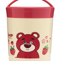 Bear Happy Every Day Soup Cup with Spoon Pink - 550 ml-24
