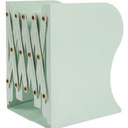 SYGA Bookends for Shelves, Book Organizer for Desk, Metal Bookends for Heavy Books, Book Holders for Shelves, Adjustable Decorative Bookends for Home Office(Light Green)-22
