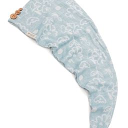 Doctor Towels Banana Jacquard Floral Hair Towel - Chalk  Blue-image-84