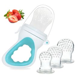 Cozy Vibes Bpa Free Infant Teething Teether Toddler Safely Independent Learns Feeding Fresh Fruit Pacifier Silicone Baby Food Feeder-Pack of 1-Color May Vary-20