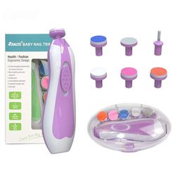 Numum Baby Nail Trimmer Electric Safe Baby Nail Clippers Manicure Set Trim Polish Grooming kit - Pink/Purple (color and design may vary)-image-64