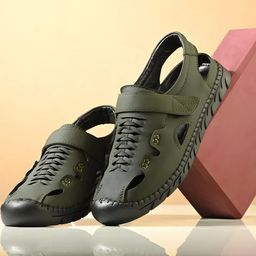 Overstar Men Green Sandals-image-26