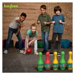 Baybee Bowling Set 6 Pins and 2 Ball- (Color and Print May Vary) image 2