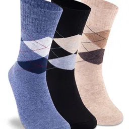 Supersox Men Pack Of 3 Calf Length Socks-14