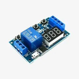 6-30V 1-Channel Relay Module with Adjustable Timing Cycle and LED Display-90