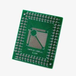 QFP/TQFP/LQFP/FQFP 32/44/64/80/100 LQF SMD to DIP Adapter PCB Board-10