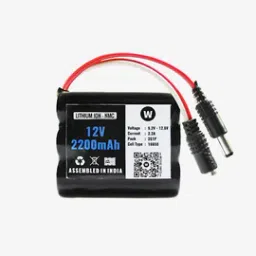 12V 2200 mAh Rechargeable Lithium Battery Pack with Warranty  for GPS, CCTV, Industrial and Commercial Application-image-46