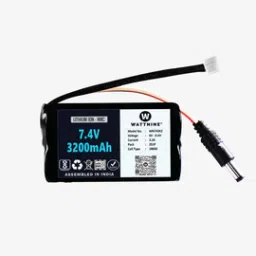 WATTNINE® 7.4V 3200mAh Rechargeable Lithium Battery Pack with Warranty-image-69