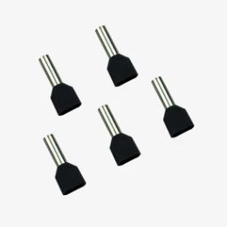 4 sqmm Twin Insulated Terminal Ferrule End Lug (Pack of 5) Crimp Wire Lugs/End Sealing Lugs/Crimp Connectors/Tubular Lugs-4