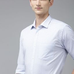 Park Avenue Pure Cotton Slim Fit Checked Formal Shirt-image-64