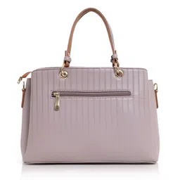 Exotic Textured PU Structured Handheld Bag with Quilted image 3