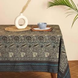 Fabindia Multicolor Cotton 116 TC 163 GSM 6 Seater Table Cover-picture-28