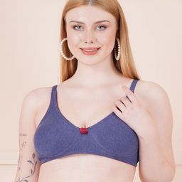 LARIX Solid All Day Comfort Full Coverage Light Weight Non Padded Bra-12