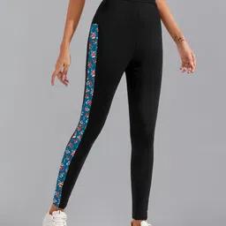 DTR FASHION Floral Printed Mid-Rise Ankle-Length Gym Tights-picture-13