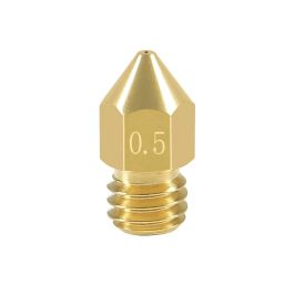 0.5mm 3D Printer Nozzle Head M6 Thread Replacement For MK8 1.75mm Extruder Print, Brass - RS27110.5mm 3D Printer Nozzle Head M6 Thread Replacement For MK8 1.75mm Extruder Print, Brass - RS2711 image 1