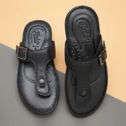 Florsheim Men's Black Thong Sandals-picture-4